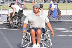 Erick Bonilla, a victim of gun violence, fell in love with wheelchair baseball and participates in the Shirley Ryan AbilityLab team. (Courtesy of Erick Bonilla)
